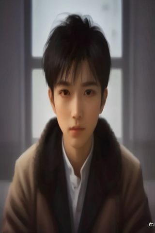 同桌的你不说话校园暗恋短剧封面，教室课桌两人侧脸对视温柔光线