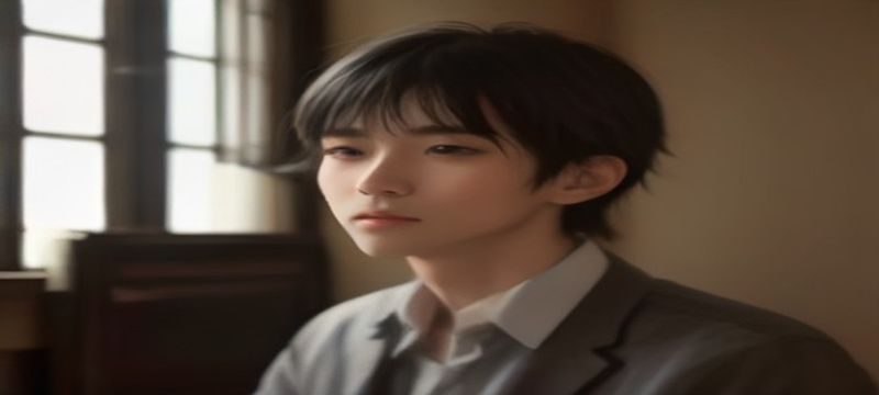 高三爱情故事短剧在线观看 高三教室黄昏时分，两位少年隔着课桌对视，夕阳将温柔光线铺满整个教室，青春爱情故事短剧封面大图